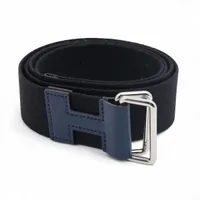 エルメス ノマド テキスタイル ベルト U2022 L ブルー