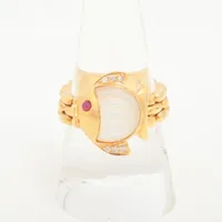 アレッツォ シェル ルビー 750(YG)