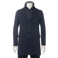 ヘルノ ナイロン 中綿ジャケット 44 ネイビー