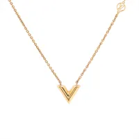 ルイ・ヴィトン エセンシャル V M00857 GP ネックレス OB0233 ゴールド