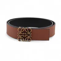 ロエベ アナグラム GP×革 ベルト 85 ブラウン