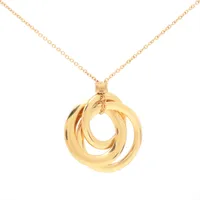 ティファニー トリプルインターロッキングサークル 750(YG)