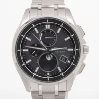 シチズン アテッサ H874-005HK01 TI ソーラー ブラック文字盤