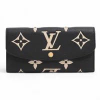 ヴィトン バイカラー モノグラム アンプラント ポルトフォイユエミリー M83138 財布 ノワール