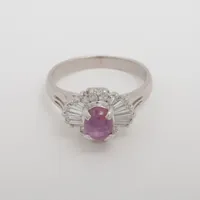 ノンブランド スタールビー ダイヤ Pt850