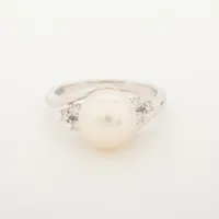 ミキモト パール ダイヤ Pt950 約9.0mm