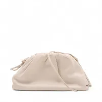ボッテガヴェネタ ミニ ザ ポーチ レザー ショルダーバッグ ベージュ