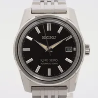 セイコー キングセイコー 6R55-00B0 SS AT ブラック文字盤
