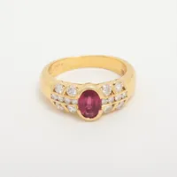 ノンブランド ルビー ダイヤ 750