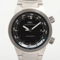 IWC アクアタイマー IW354805 SS AT ブラック文字盤