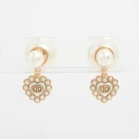 ディオール Dior Tribales  ディオール トライバル GP×フェイクパール ピアス(両耳用) ゴールド