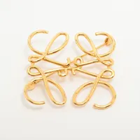 ロエベ アナグラム GP ブローチ ゴールド