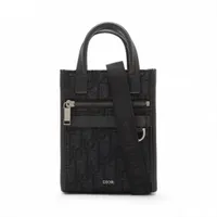 ディオール CDダイヤモンド ヒット ザ ロード PVC×レザー ショルダー