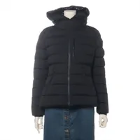 モンクレール HERBE ナイロン×ポリウレタン ダウンジャケット 21年 1 ブラック