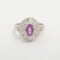 ノンブランド サファイア ダイヤ Pt900