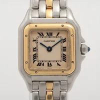 カルティエ パンテール 84083241 SS×YG QZ アイボリー文字盤