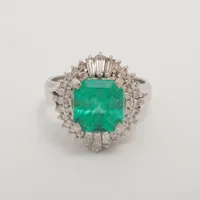 ノンブランド エメラルド ダイヤ Pt900