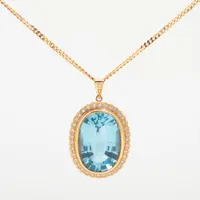 ノンブランド ブルートパーズ ダイヤ K18