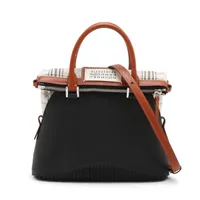 メゾンマルジェラ 5AC ラバー 2WAYハンドバッグ ブラック