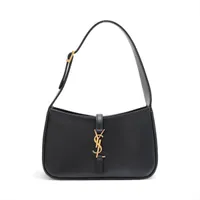 サンローランパリ ル サンカセット レザー ショルダーバッグ ブラック