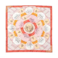 エルメス カレ90 VUE DU CARROSSE DE LA GALERE LA REALE クイーンの