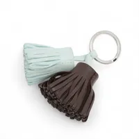 エルメス カルメン ウノドス アニョーミロ チャーム ブラウン×ライトブルー