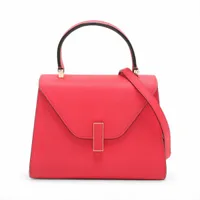 ヴァレクストラ イジィデミニ レザー 2WAYハンドバッグ レッド