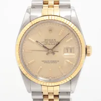 ロレックス デイトジャスト36 16013 SS×YG AT シャンパン文字盤