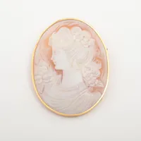 ノンブランド シェルカメオ K18