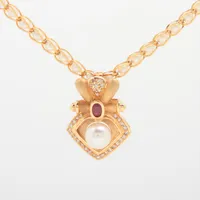 ノンブランド パール ダイヤ K18