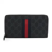 グッチ GGスプリーム 795233 PVC×レザー フラグメントケース グレー A