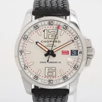 ショパール ミッレミリア グラントゥーリズモXL 16/8458 SS×ラバー AT シルバー文字盤