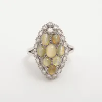 ノンブランド クリソベリルキャッツアイ ダイヤ 18K