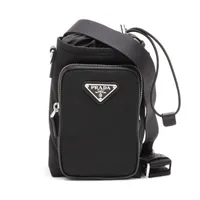 プラダ テスート ナイロン ショルダーバッグ ブラック