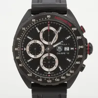 タグホイヤー フォーミュラ1 クロノグラフ CAZ2011.FT8024 SS×社外ラバー AT ブラック文字盤