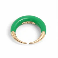 ボッテガヴェネタ ツイスト 925×革 バングル ベージュ×ゴールド AB