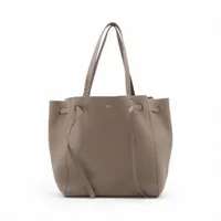 セリーヌ カバファントムスモール レザー トートバッグ グレージュ