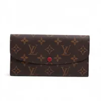 ヴィトン モノグラム ポルトフォイユエミリー M60136 ロングウォレット ルージュ