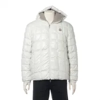 モンクレール ウール×ポリエステル ダウンジャケット 24年 1 ホワイト×グレー