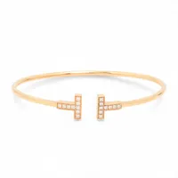 ティファニー Tワイヤー ダイヤ 750(PG)