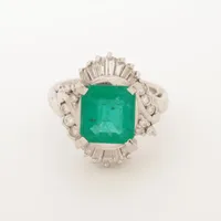 ノンブランド エメラルド ダイヤ Pt900