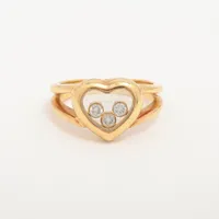 ショパール ハッピーダイヤモンド ハート ダイヤ 750(YG)