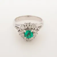 ノンブランド エメラルド ダイヤ Pt900