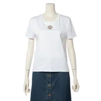 シャネル ココマーク コットン Tシャツ 34/36 ホワイト