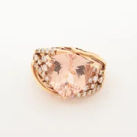 ノンブランド モルガナイト ダイヤ K18