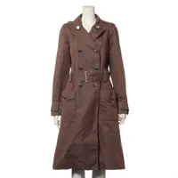ルイ・ヴィトン コットン トレンチコート 05AW 36 ブラウン