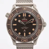 オメガ シーマスター コーアクシャル 007リミテッドエディション 210.90.42.20.01.001 TI AT ブラウン文字盤