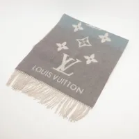 ヴィトン エシャルプレイキャビックグラディエント M70868 カシミヤ マフラー AB0138 ブルーローズ