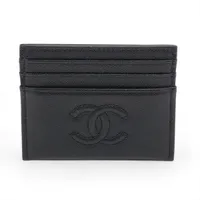 シャネル ココマーク キャビアスキン ブラック