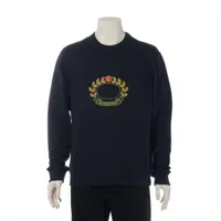 バーバリー コットン スウェット ティッシ期 S ネイビー